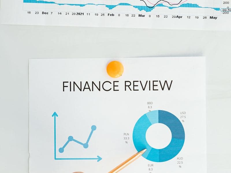 Investment groups: Reviewing financial charts. Photo by Karola G on Pexels.